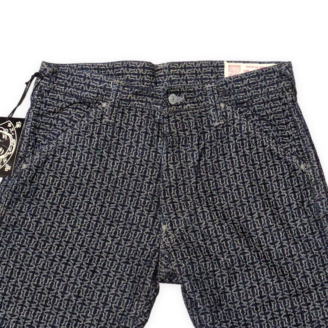 EVISU エヴィス Lot.7550 総柄 ジャガードショートパンツ ハーフパンツ