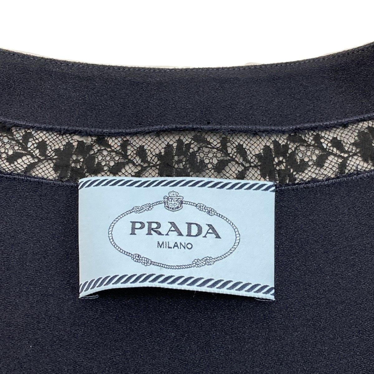 PRADA プラダ ワンピース SIZE 40 レディース APD1 2016 P33Q8 S162 1JYB ネイビー