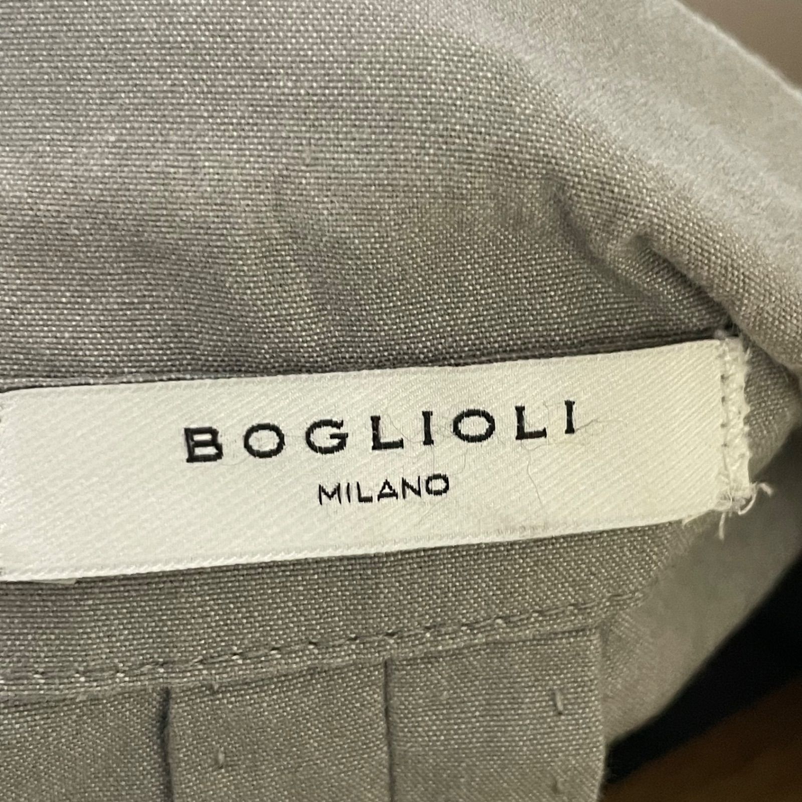 BOGLIOLI DOVER コットンテーラードジャケット 48 L イタリア製 グレー