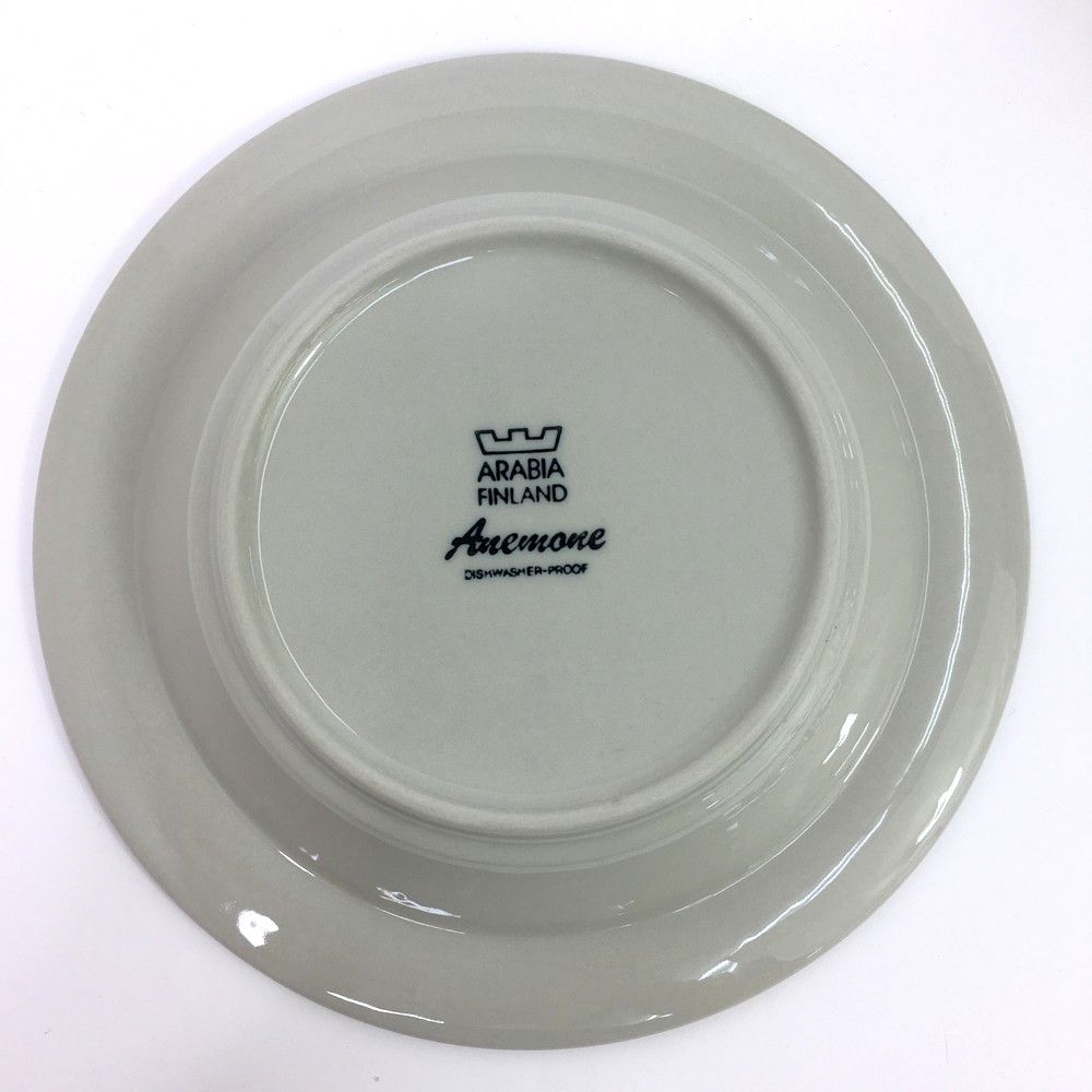 ○ARABIA アラビア Anemone アネモネ スープ皿 直径約20cm 2点セット