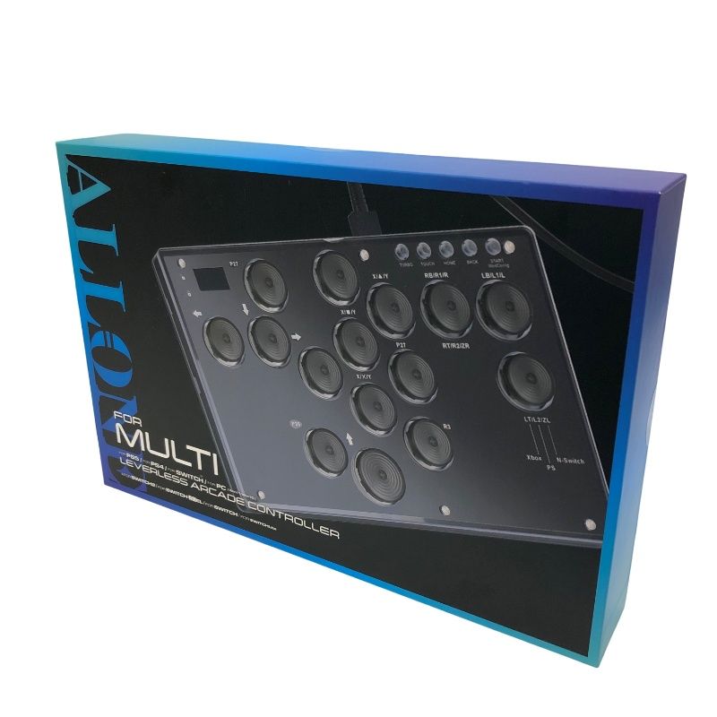 ALLONE ゲーム用 レバーレスアーケードコントローラー ALG-GMLACBK ブラック 【新品未開封品】 22607K377
