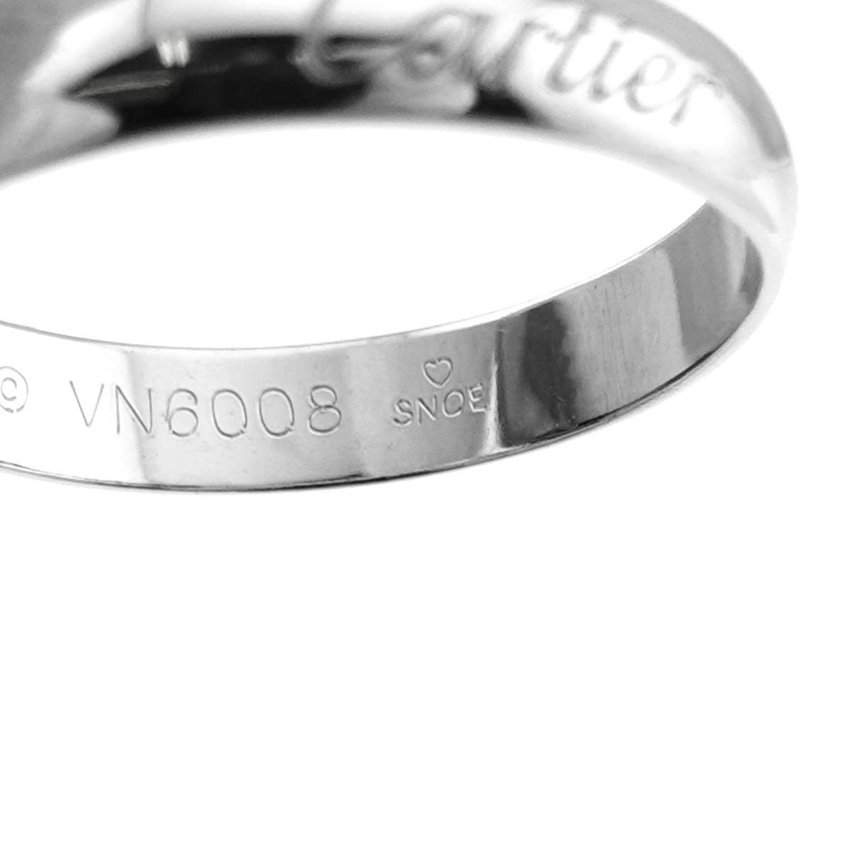 カルティエ Cartier トリニティ MM #49 リング セラミック K18 WG 3連