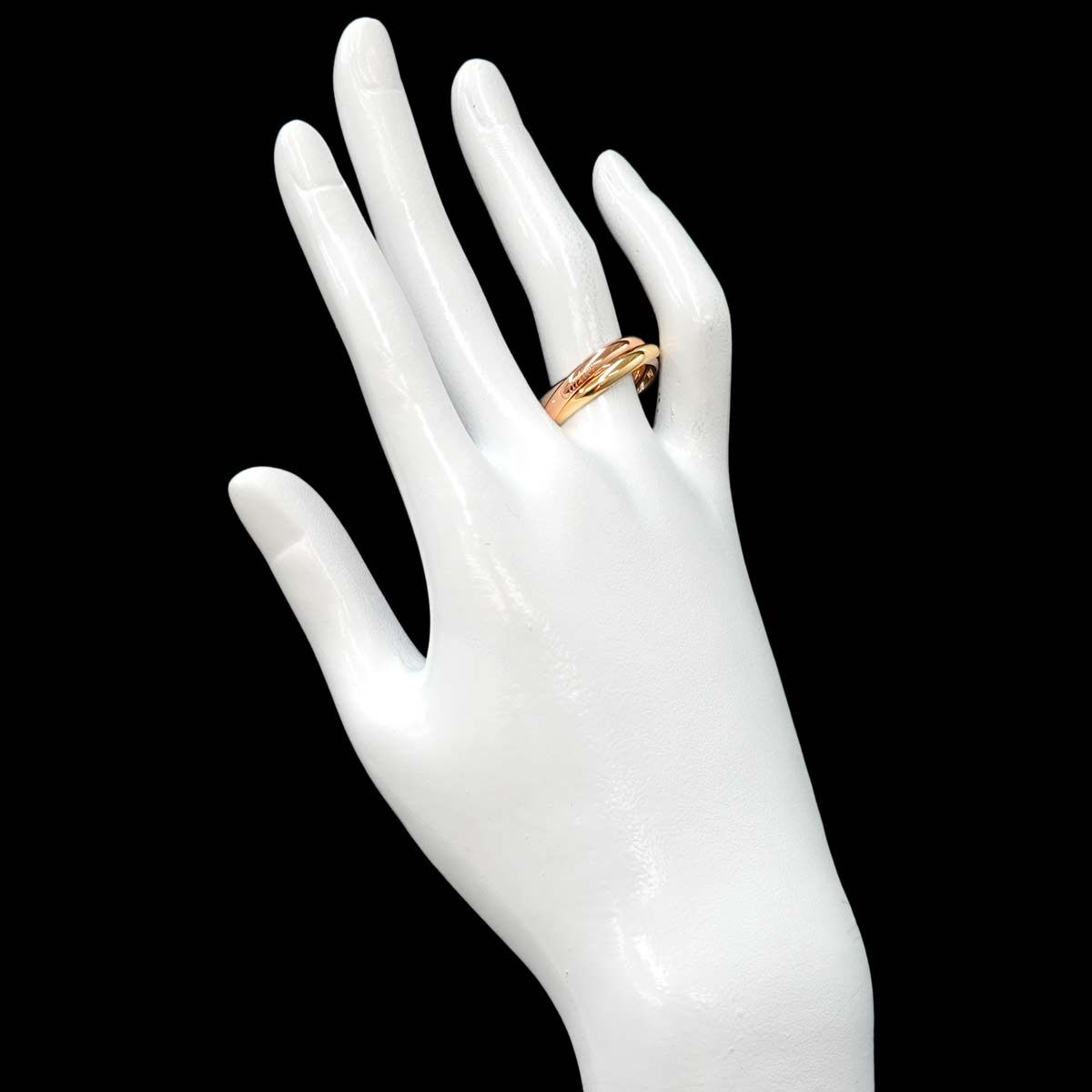 カルティエ Cartier トリニティ SM #63 リング K18 YG WG PG 3連
