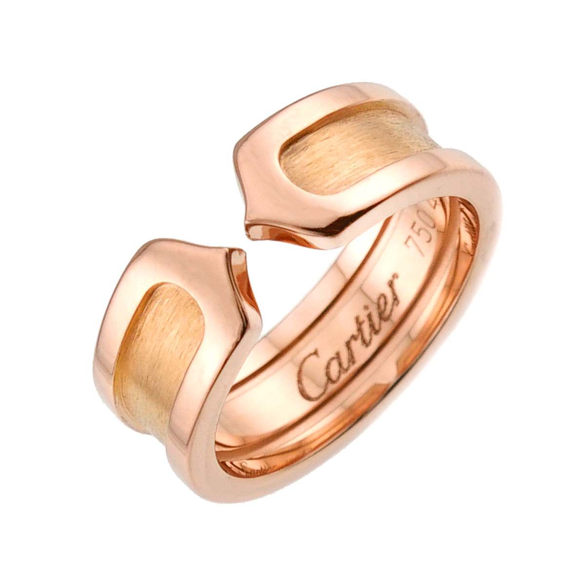 カルティエ C2 スモール リング カルティエ Cartier C2 スモール SM #48 リング K18 PG ピンクゴールド