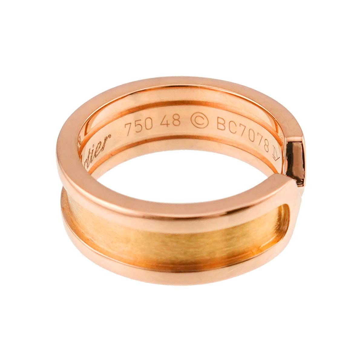 カルティエ Cartier C2 スモール SM #48 リング K18 PG ピンクゴールド