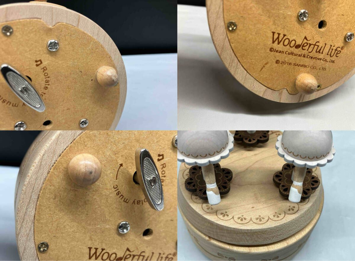 オルゴール wooderful life サンリオ WOODEN MUSIC BOX 白鳥の湖 回転