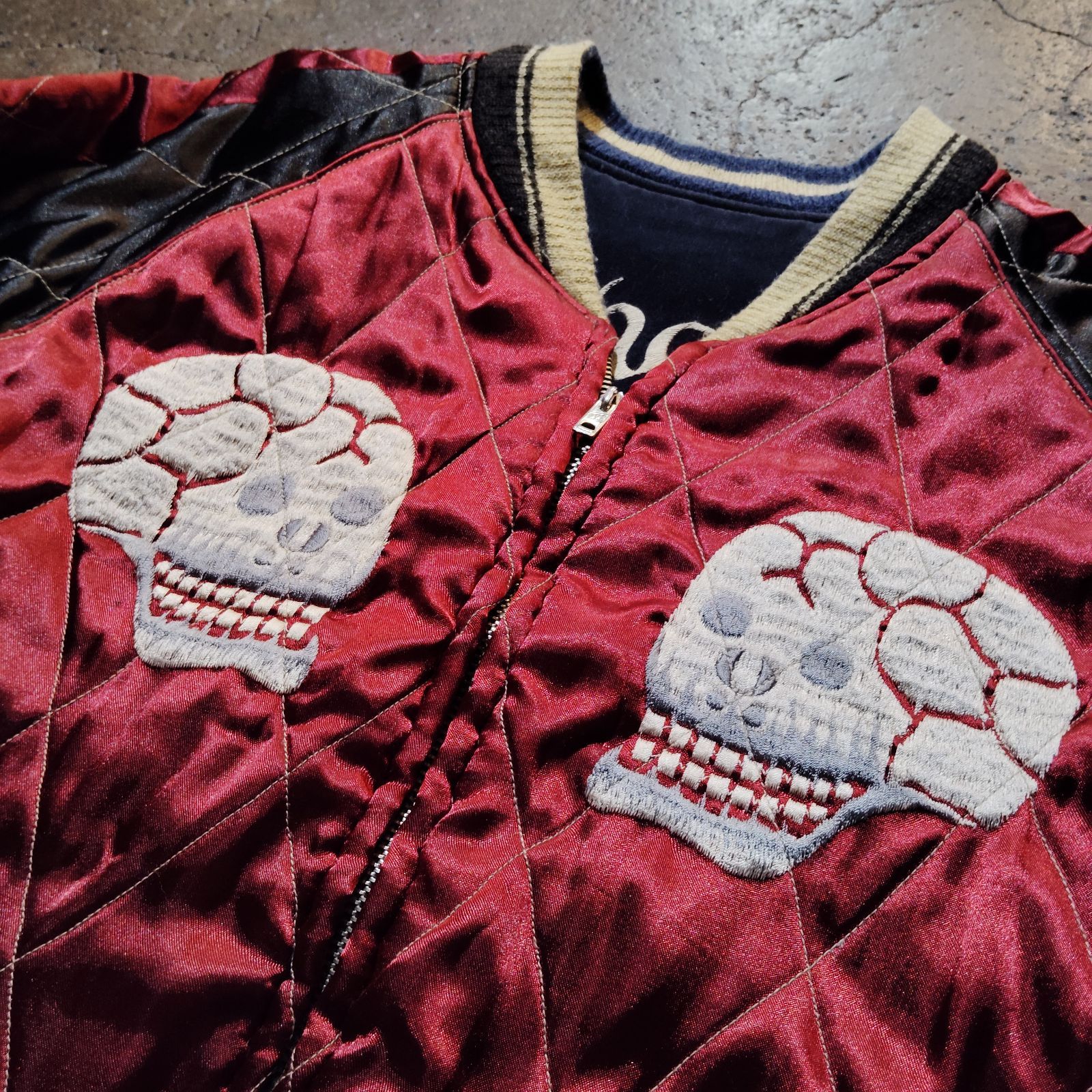 TAILOR TOYO Souvenir Jacket スカルスネーク 白虎 竹虎 サテンキルト