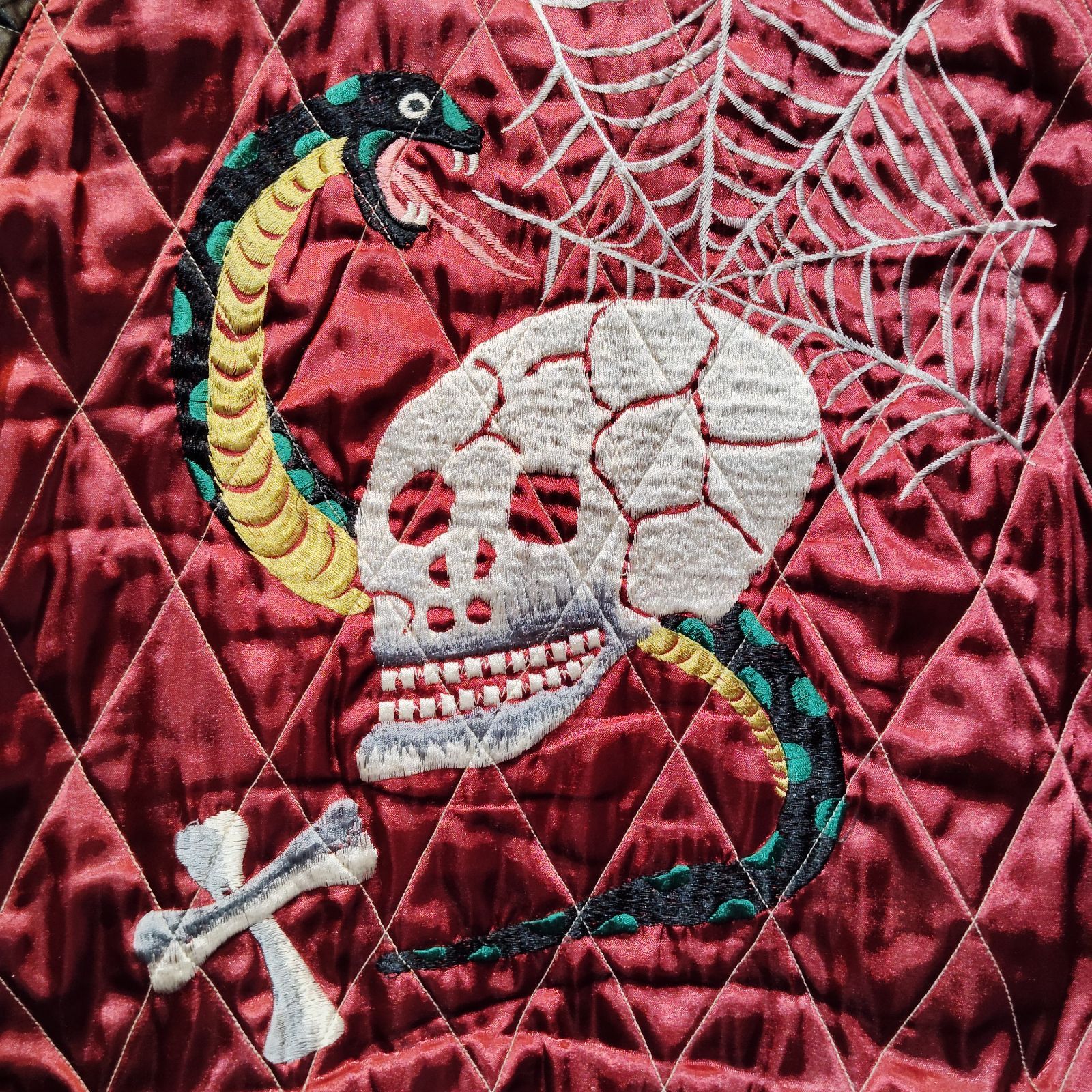 TAILOR TOYO Souvenir Jacket スカルスネーク 白虎 竹虎 サテンキルト