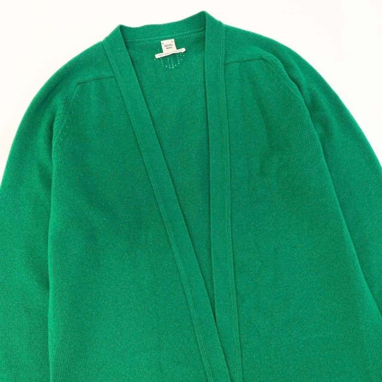 HERMÈS エルメス カシミヤ100% Hモチーフカーディガン 38 Tops Fashion
