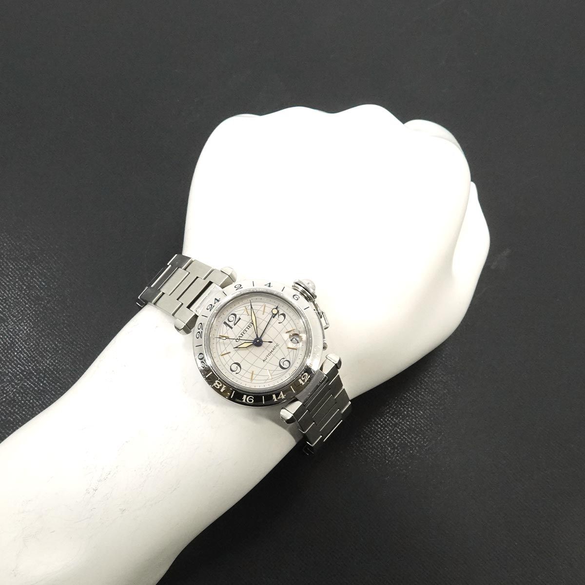 カルティエ Cartier パシャC メリディアン GMT W31029M7 ボーイズ