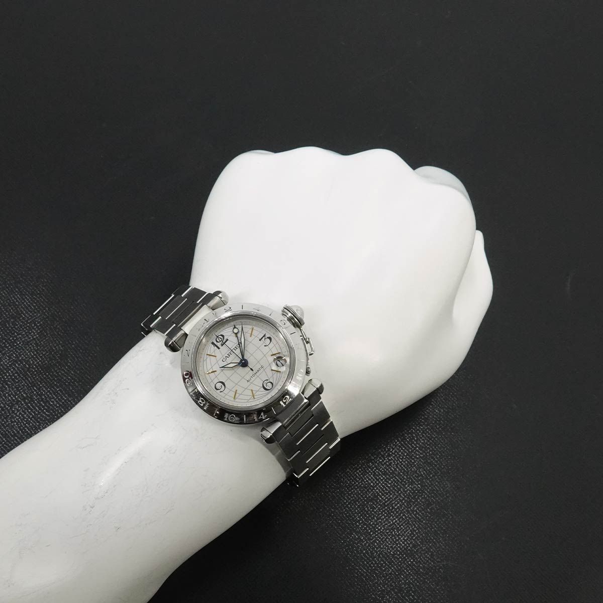 カルティエ Cartier パシャC メリディアン GMT W31078M7 ボーイズ