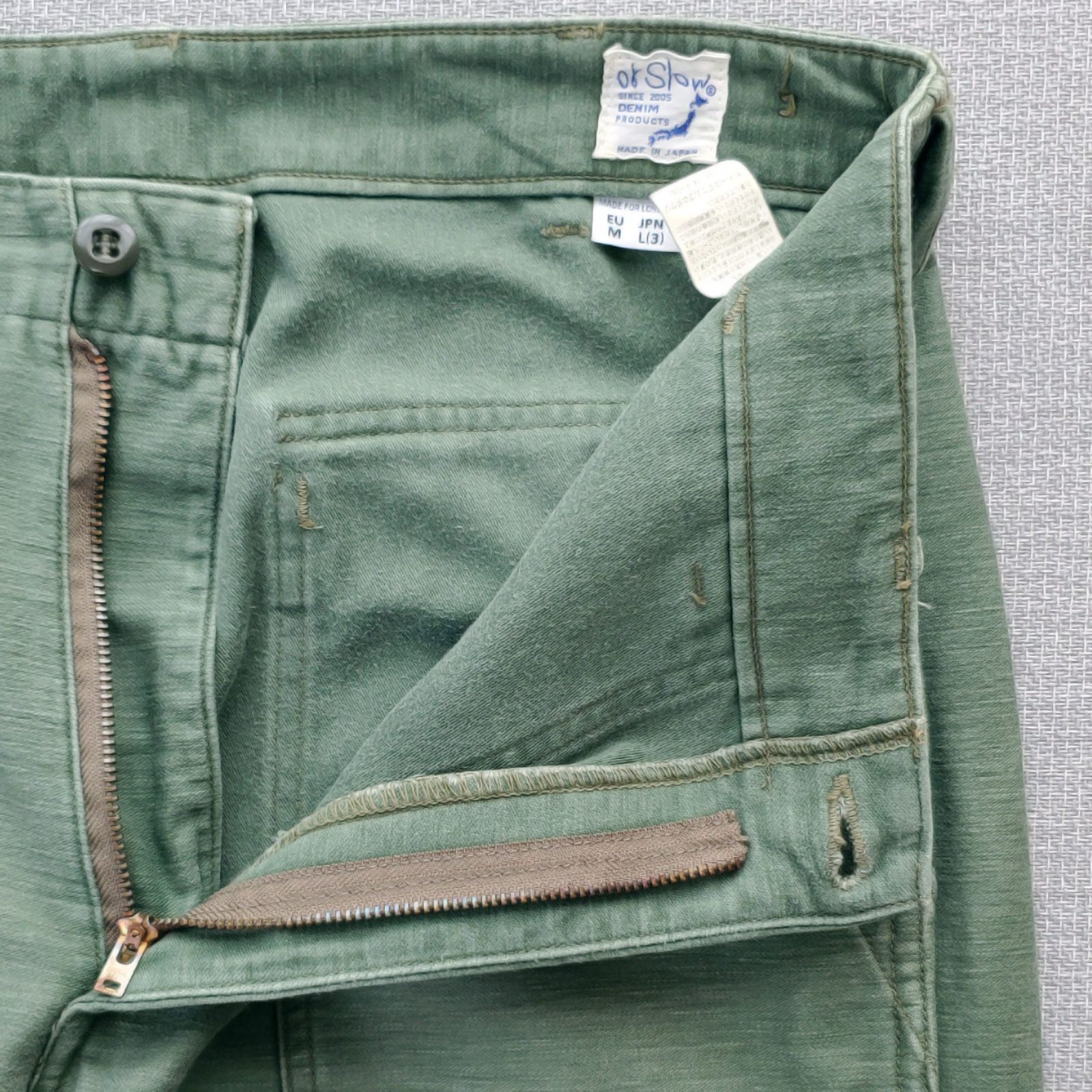 orSlowオアスロウ□良品 2020s 日本製 US ARMY FATIGUE PANTS 5032 L
