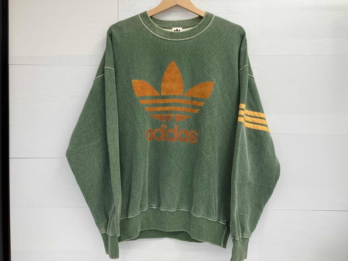 adidas アディダス／スウェット グリーン／ADS-3815 ／90s デサント製