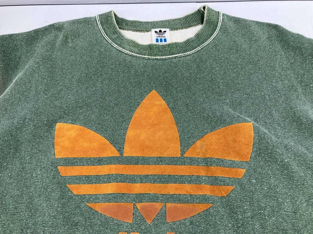 adidas アディダス／スウェット グリーン／ADS-3815 ／90s デサント製