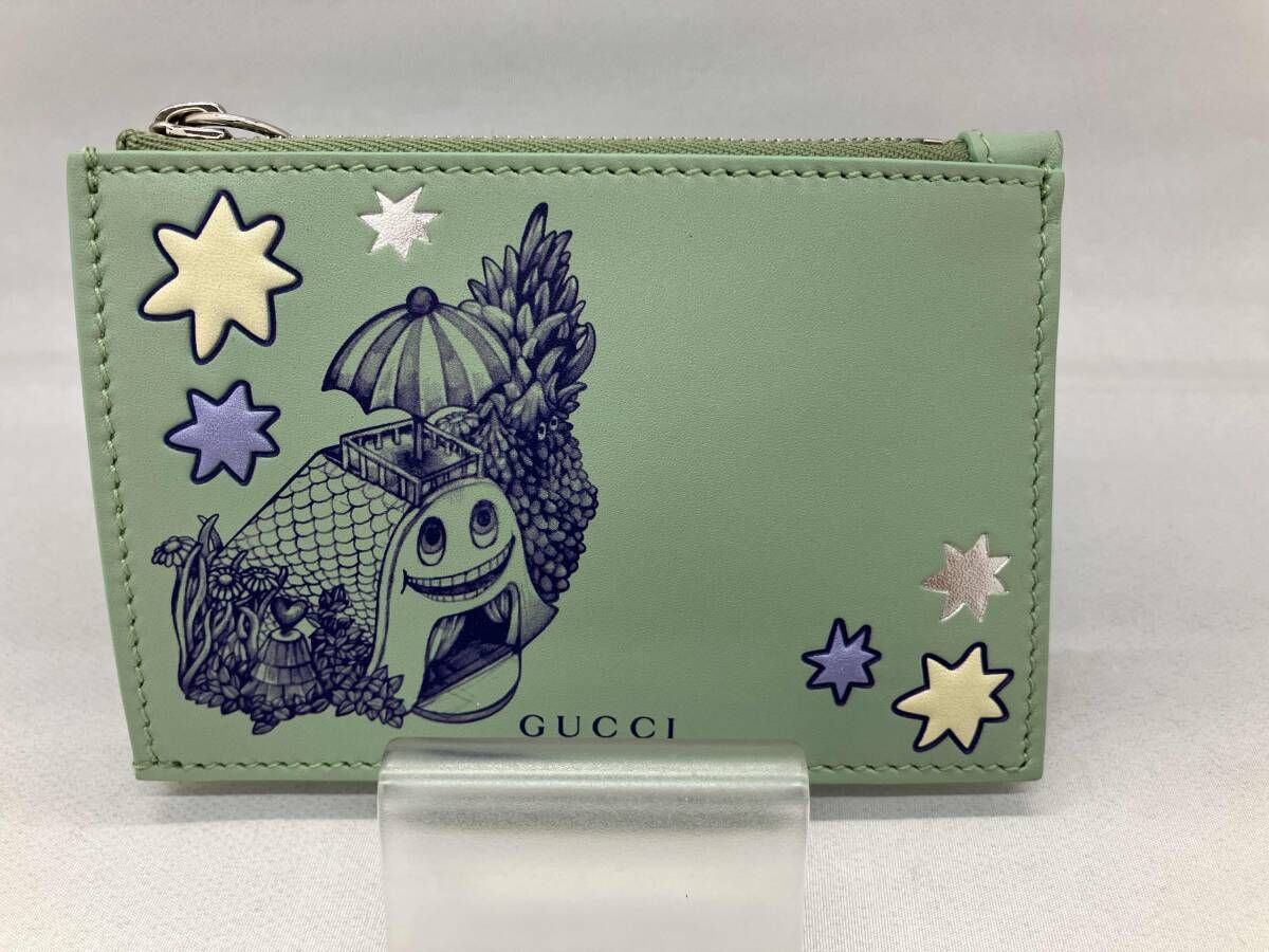 GUCCI グッチ　860651・0416 キーポーチ 小物　ヒグチユウココラボ　グリーン 44,269円