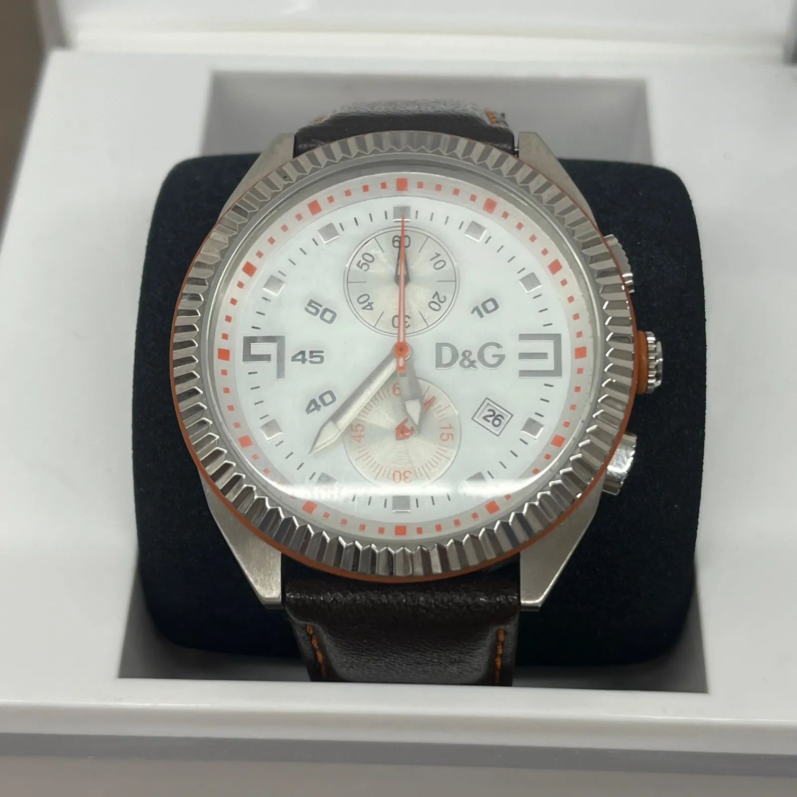 s8471)D&G TIME ドルチェ&ガッバーナ メンズ 腕時計 クロノグラフ 