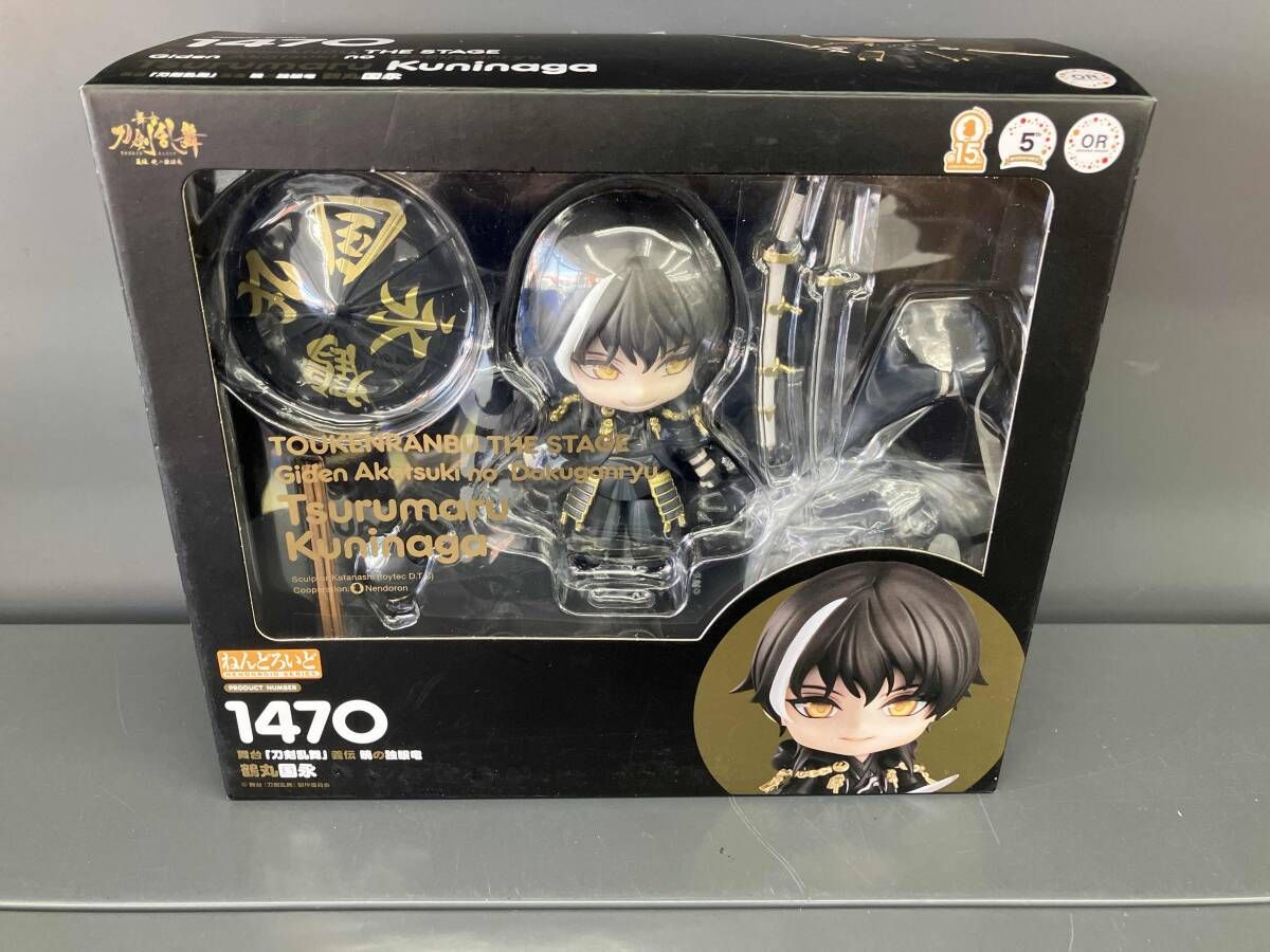Nendoroid 1470 Stage Touken Ranbu Giden Dragón tuerto del amanecer Tsurumaru Kuninaga Exposición del 5.º aniversario Escenario limitado Touken Ranbu Giden Dragón tuerto del amanecer