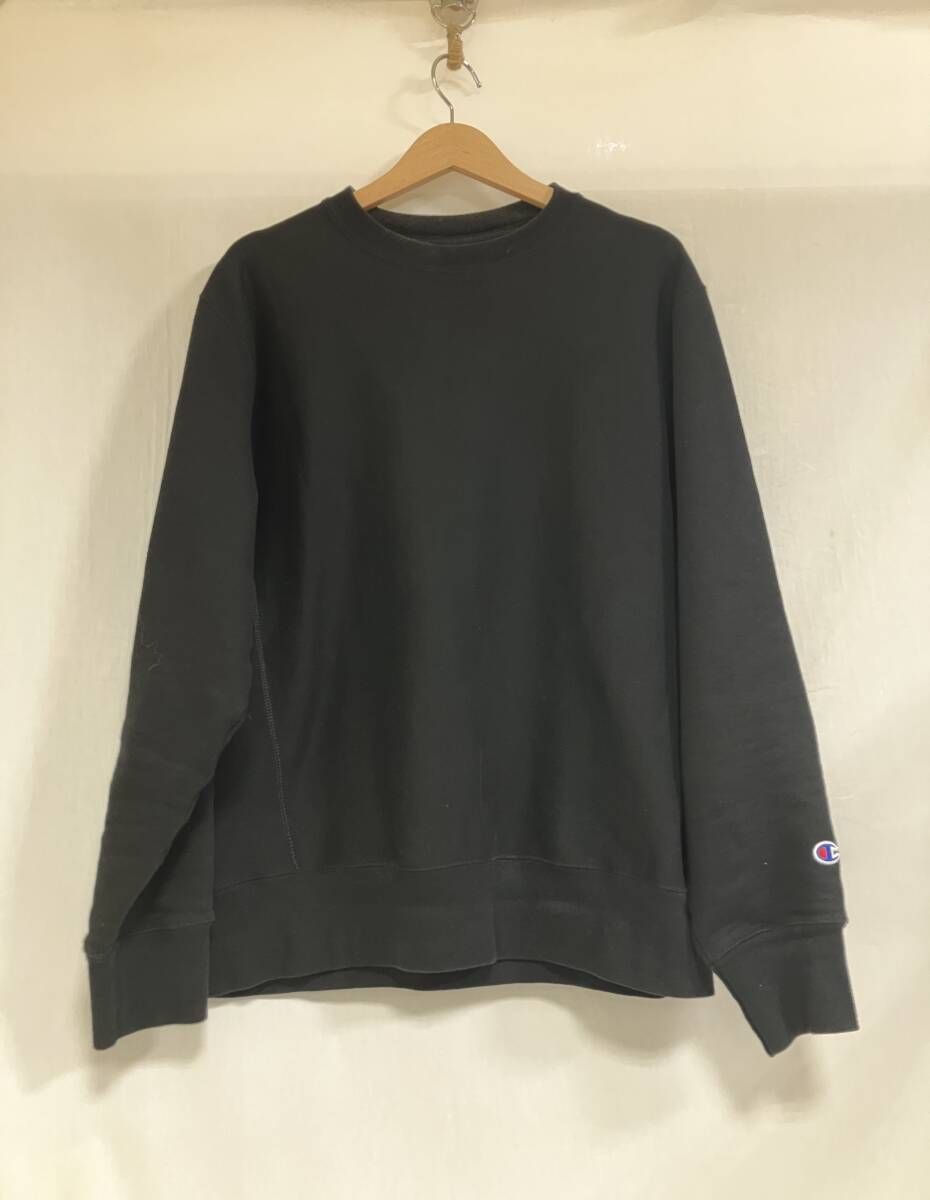 Champion REVERSE WEAVE スウェット目無し ホンジュラス製 00 BLK