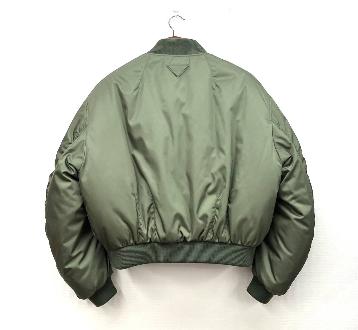 PRADA プラダ ナイロン クロップド MA-1 ボンバー ジャケット ブルゾン