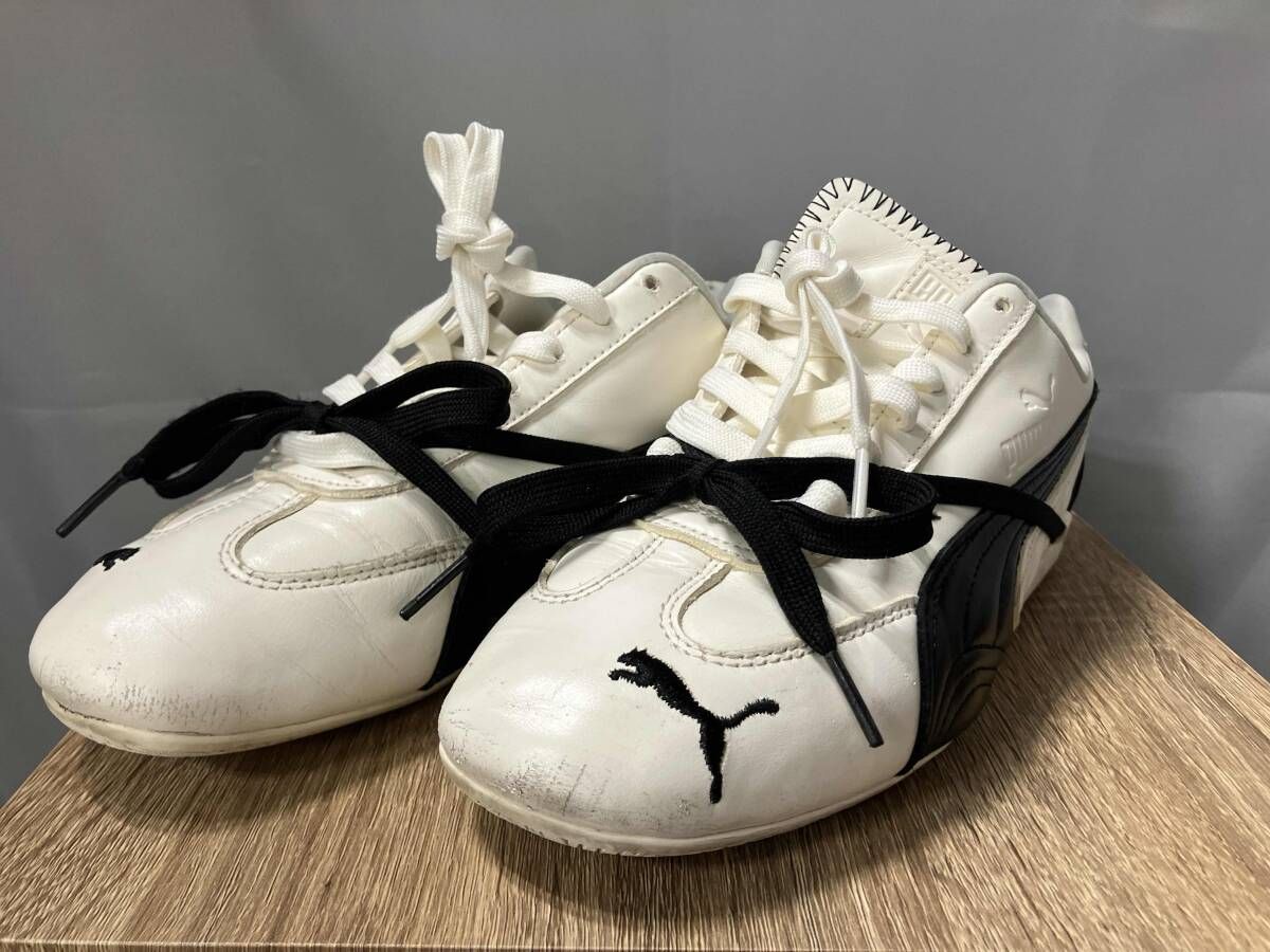 【メルカリ祭限定値下げ】PUMA Speedcat LS llic PUMA/ スニーカー/ SPEEDCAT LEA X ROSEホワイト 使用感あり 箱あり