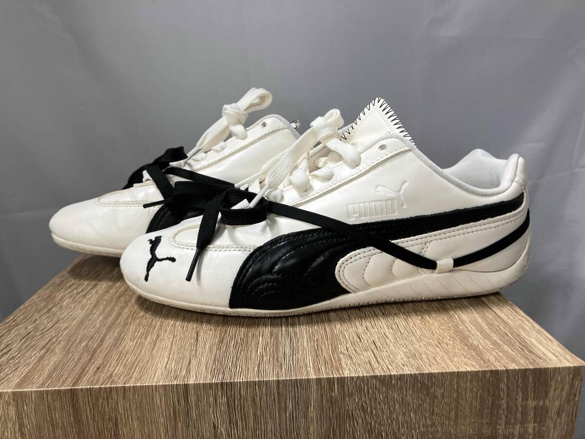PUMA/ スニーカー/ SPEEDCAT LEA X ROSEホワイト 使用感あり 箱あり