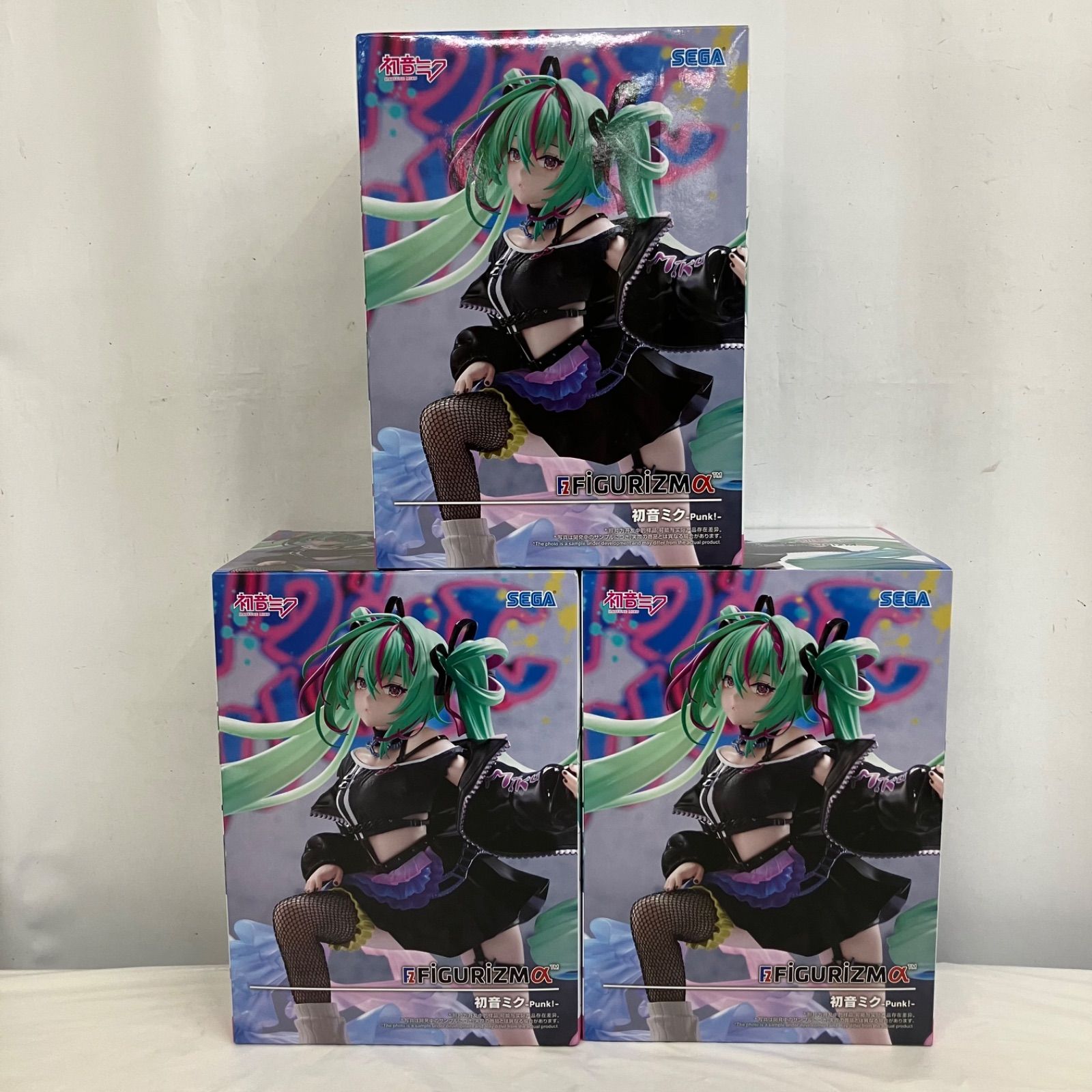 未開封 初音ミク FIGURIZMα punk! フィギュア 3個セット LF7B80 f107