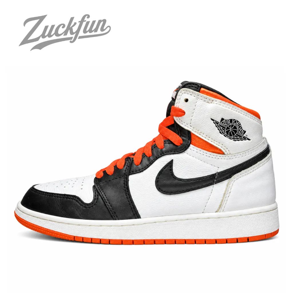 NIKE AIR JORDAN 1 RETRO HIGH OG エア ジョーダン 1 ハイ カット オリジナル オレンジ ホワイト ブラック 白 黒 レディース ナイキ スニーカー 24.5 cm U11653