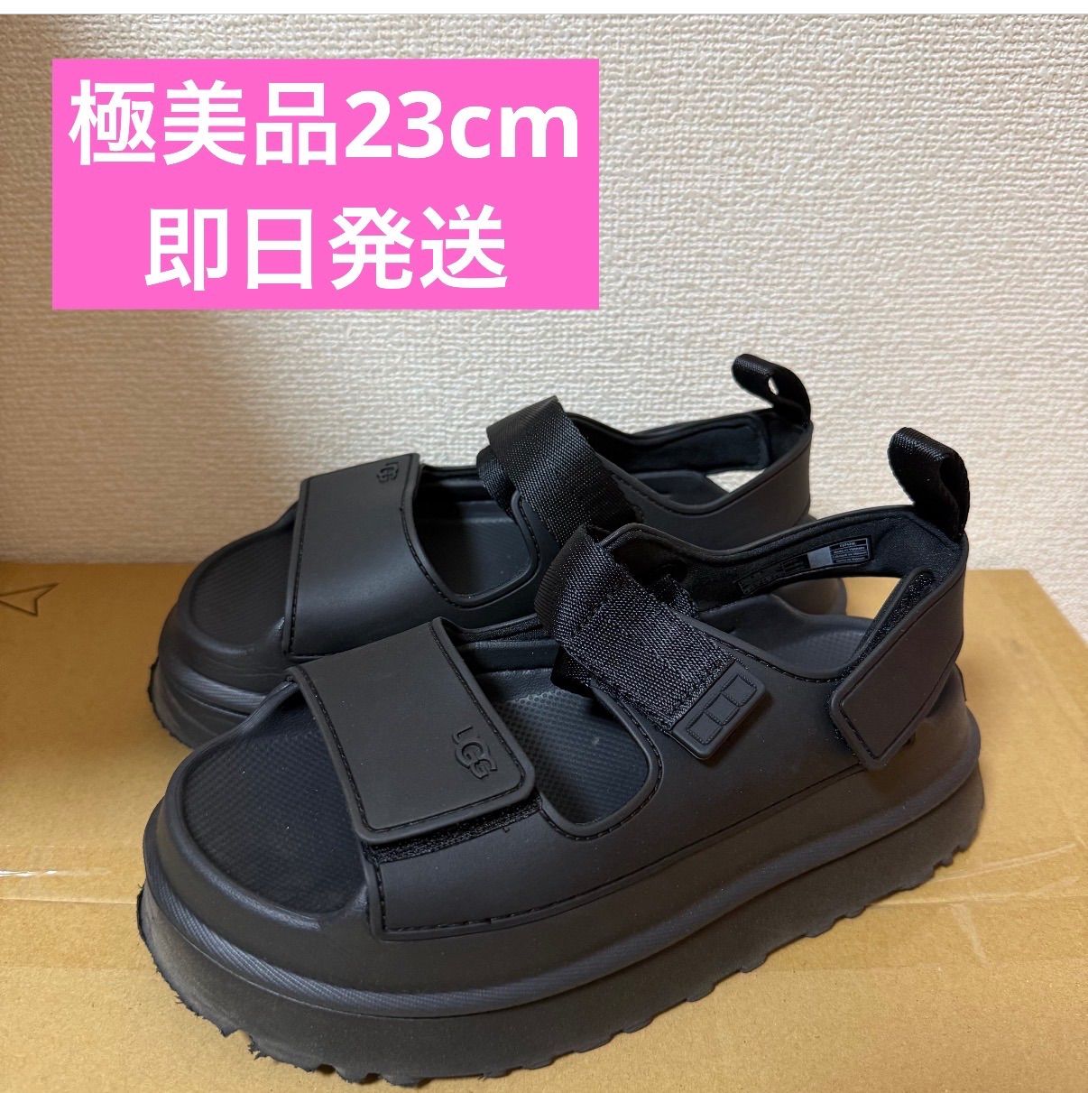 UGG GOLDENGLOW BLACK アグ ゴールデングロウ ブラック BLACK 黒 23cm