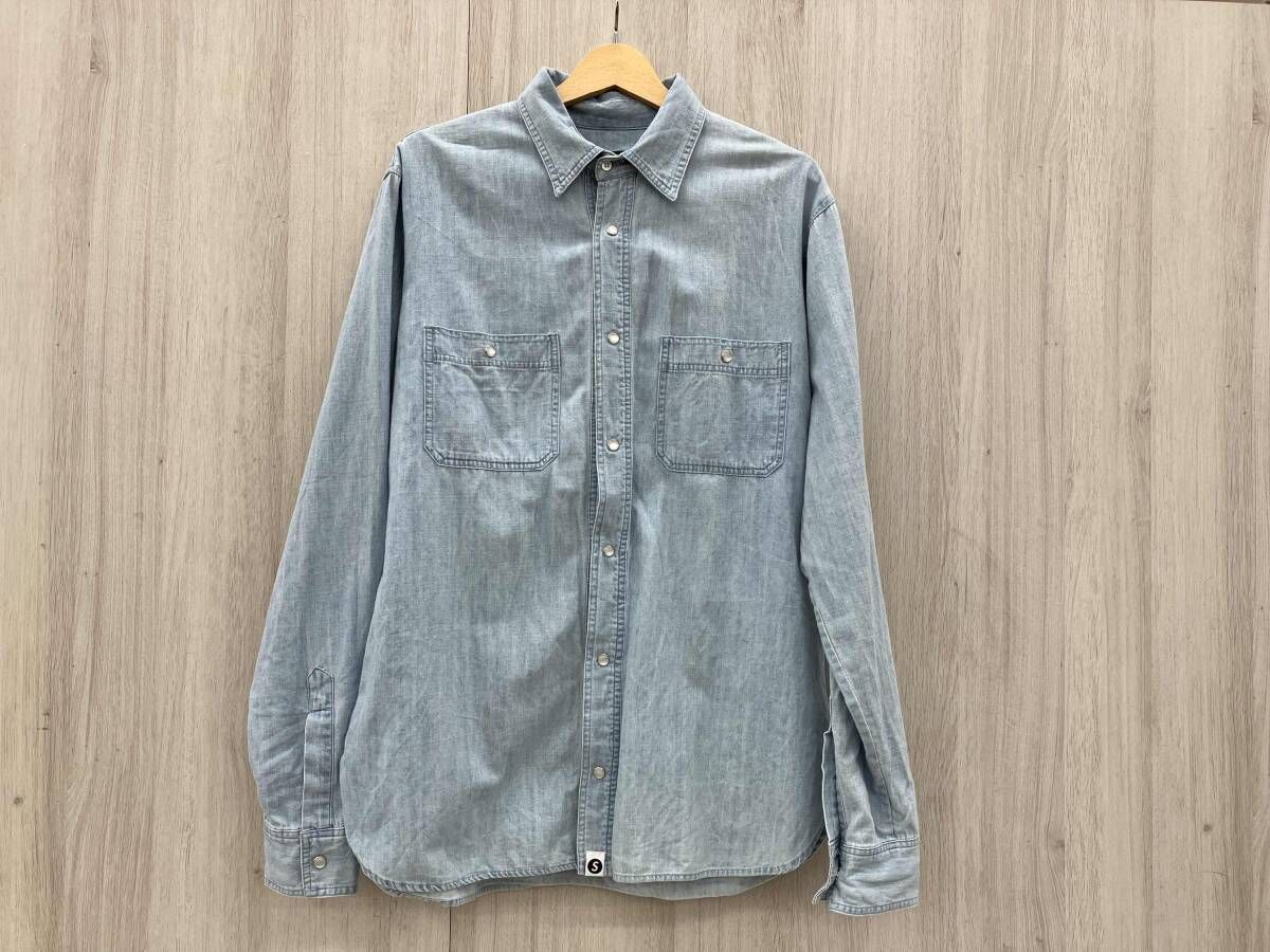 Supreme - SAPEur サプール　デニムシャツ SAPEur/サプール/長袖シャツ/Sサイズ/デニムシャツ/パールボタン