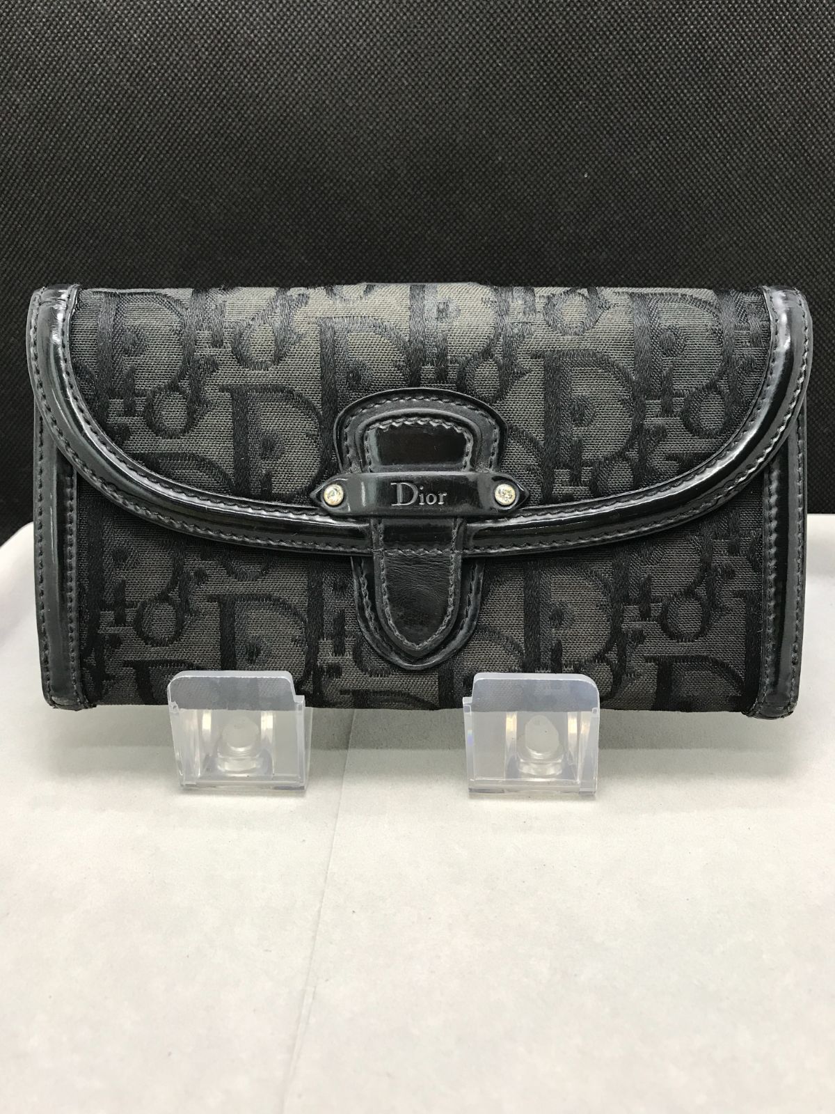 Christian Dior ディオール 長財布 トロッター Wホック キャンバス 