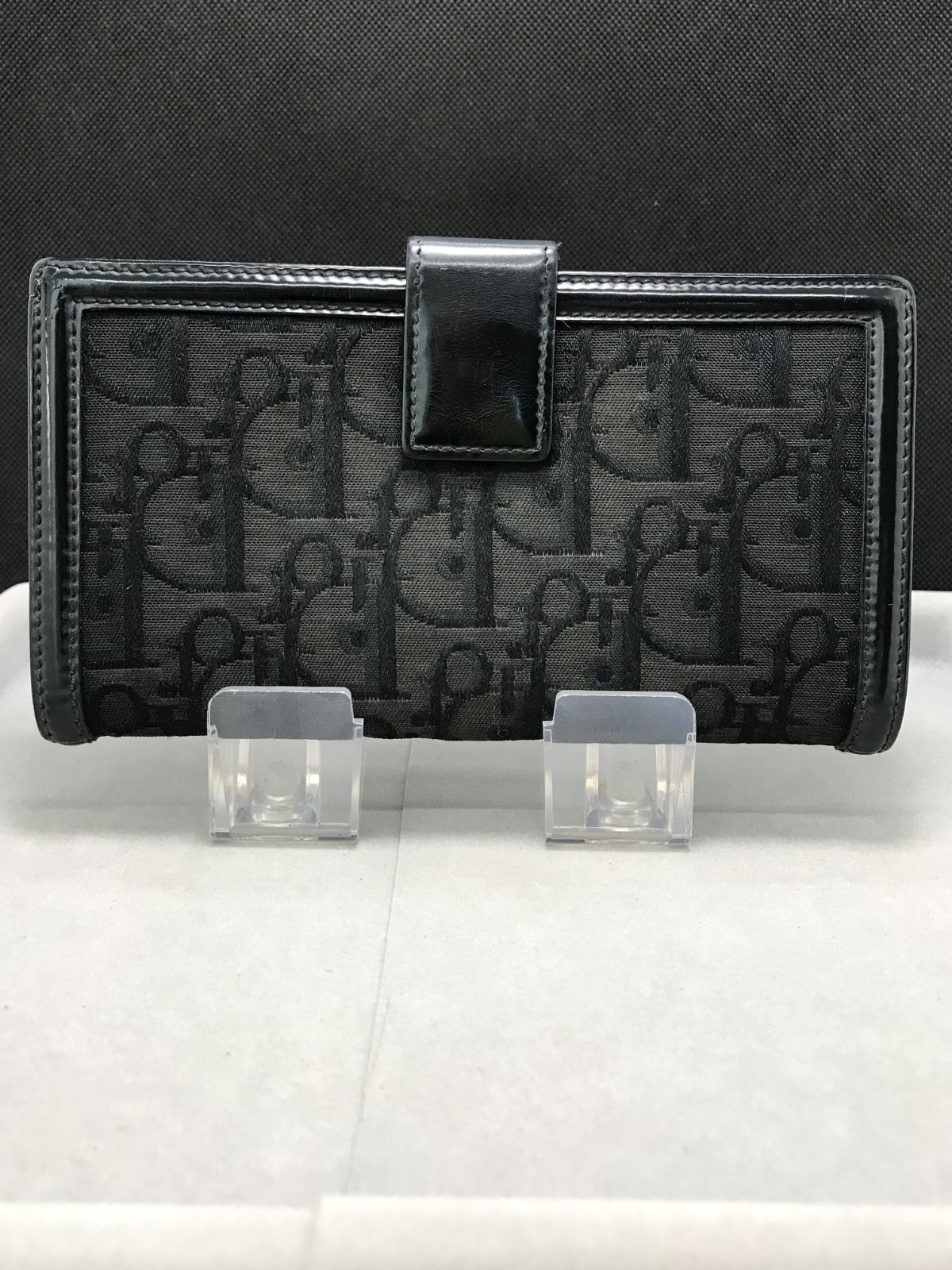 Christian Dior ディオール 長財布 トロッター Wホック キャンバス