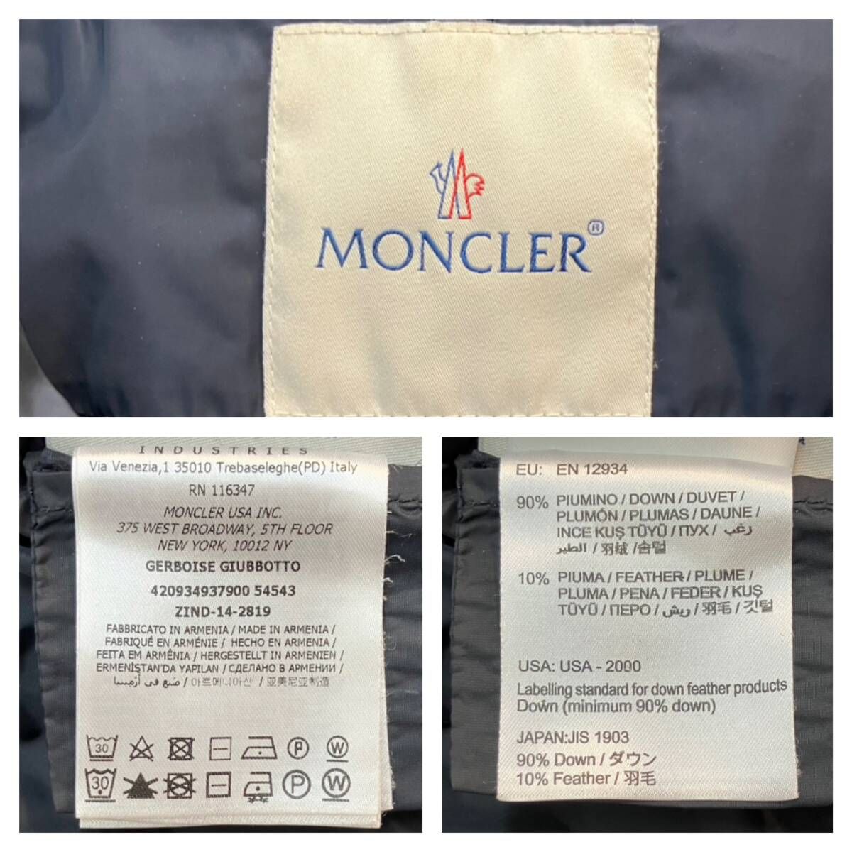 ☆ MONCLER モンクレール ダウンコート サイズ2 ネイビー 冬 - メルカリ