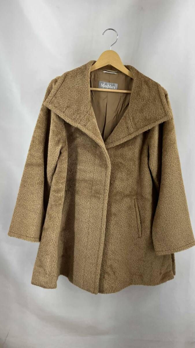 ☆ MAX MARA マックスマーラ コート アルパカ レディース 38 ブラウン