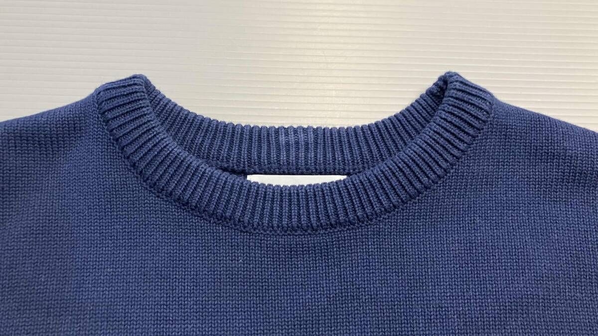 アミ アレクサンドル マテュッシ 2WAY ニット セーター 長袖 カラー 紺 ☆ Ami Alexandre Mattiussi アミ・アレクサンドル・マテュッシ 長袖