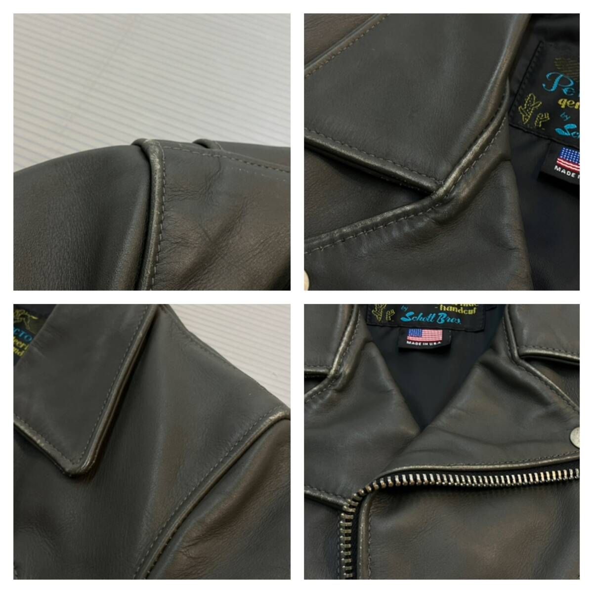 ☆ SCHOTT ショット ダブルライダース 牛革 7434 USA製 サイズ 36
