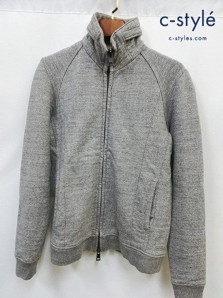 [人気] AKM エイケイエム スタンドカラートラックジャケット L グレー 裏毛 綿100％ J119 | ★ H504 11,700円