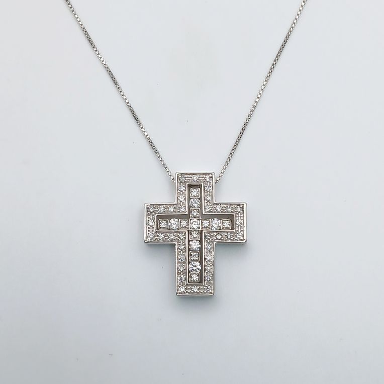 Damiani ダミアーニ ベルエポック ダイヤモンドネックレス XS 750WG ネックレス K18ホワイトゴールド ホワイトゴールド  メンズ【中古】 Damiani ダミアーニ ベルエポック ダイヤモンドネックレス XS 750WG