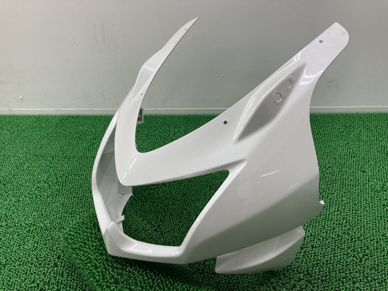 ZXR250 アッパーカウル 緑 55028-1224 カワサキ 純正 中古 ZX250A フロントカウル dM ZXR250 アッパーカウル 緑 55028-1224 カワサキ 純正 中古 ZX250A