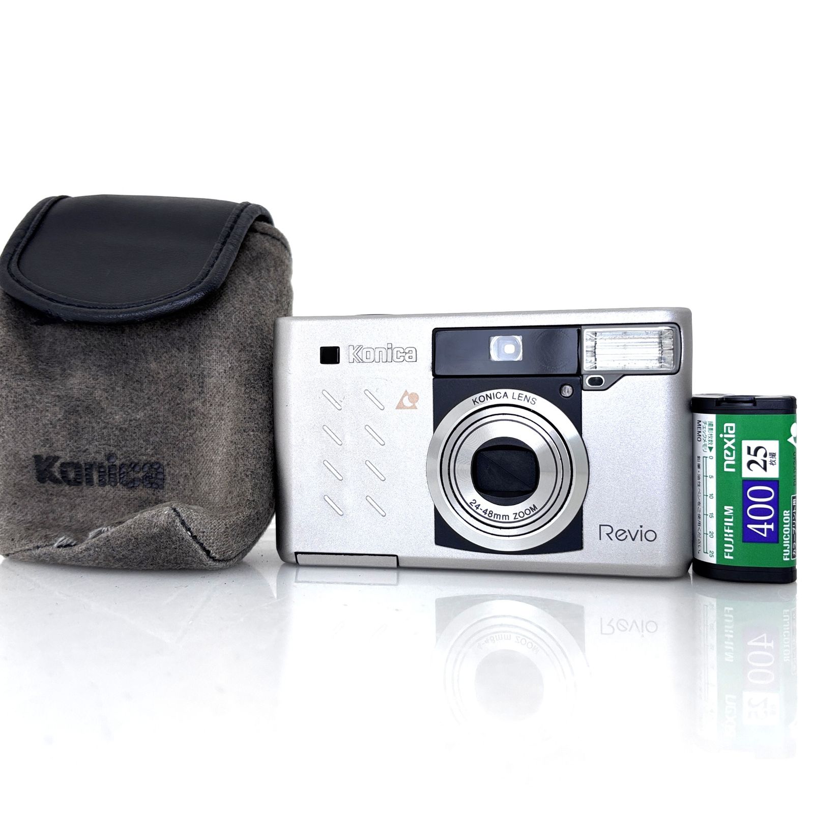 コニカ】Konica Revio シルバー コンパクトフィルムカメラ #U346