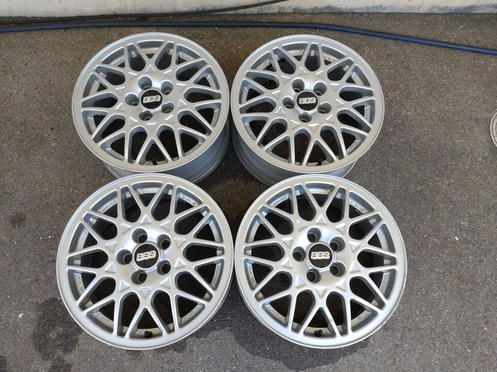 VW フォルクスワーゲン純正OP BBS GERMANY 15インチ 15x6.5J +43 PCD100-5H ゴルフ3　中古　4本セット