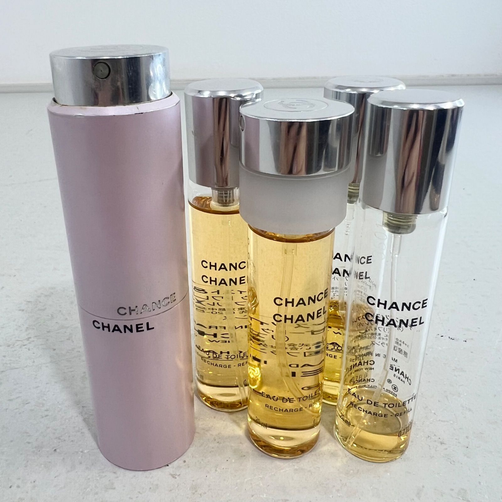 【レフィル付き】CHANEL シャネル チャンス ツィスト&スプレイ 香水 20ml/リフィル×4 アトマイザー CHANCE オードトワレ