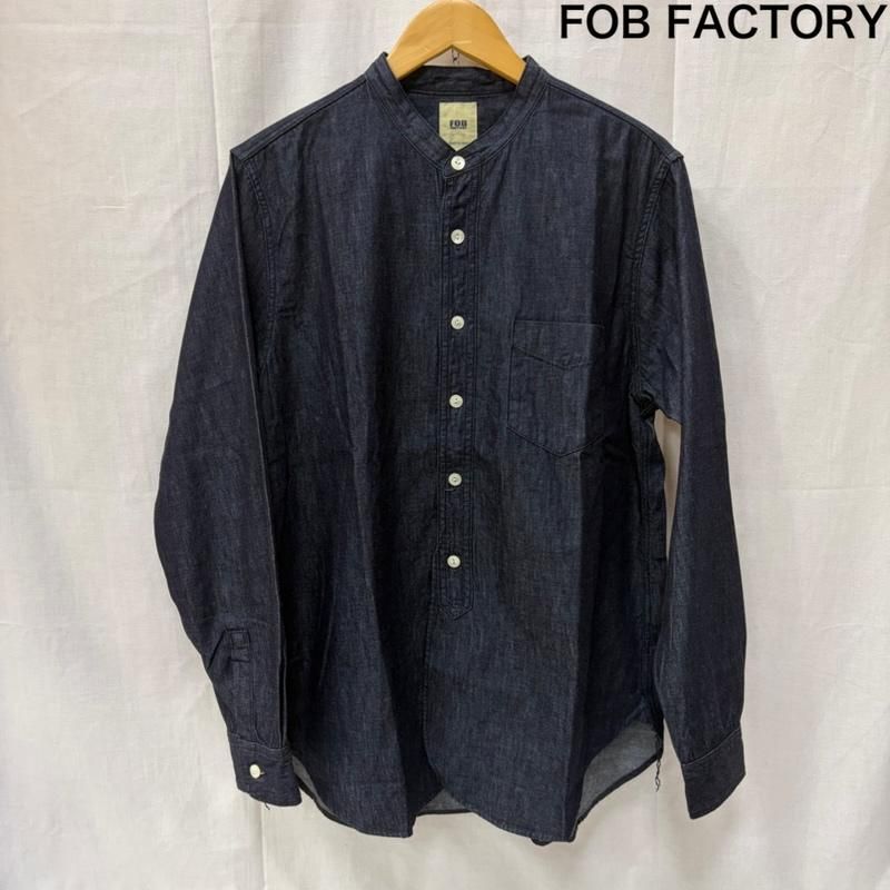エフオービーファクトリー バンドカラーシャツ デニムシャツ 2 Indigo Navy メンズ 2 ISItems【USED】【古着】【中古】50164016 6,336円