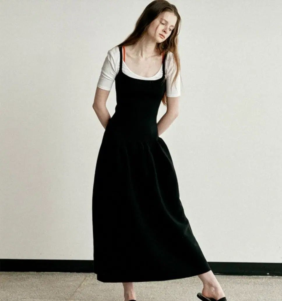 le17septembre SERENE KNIT DRESS BLACK