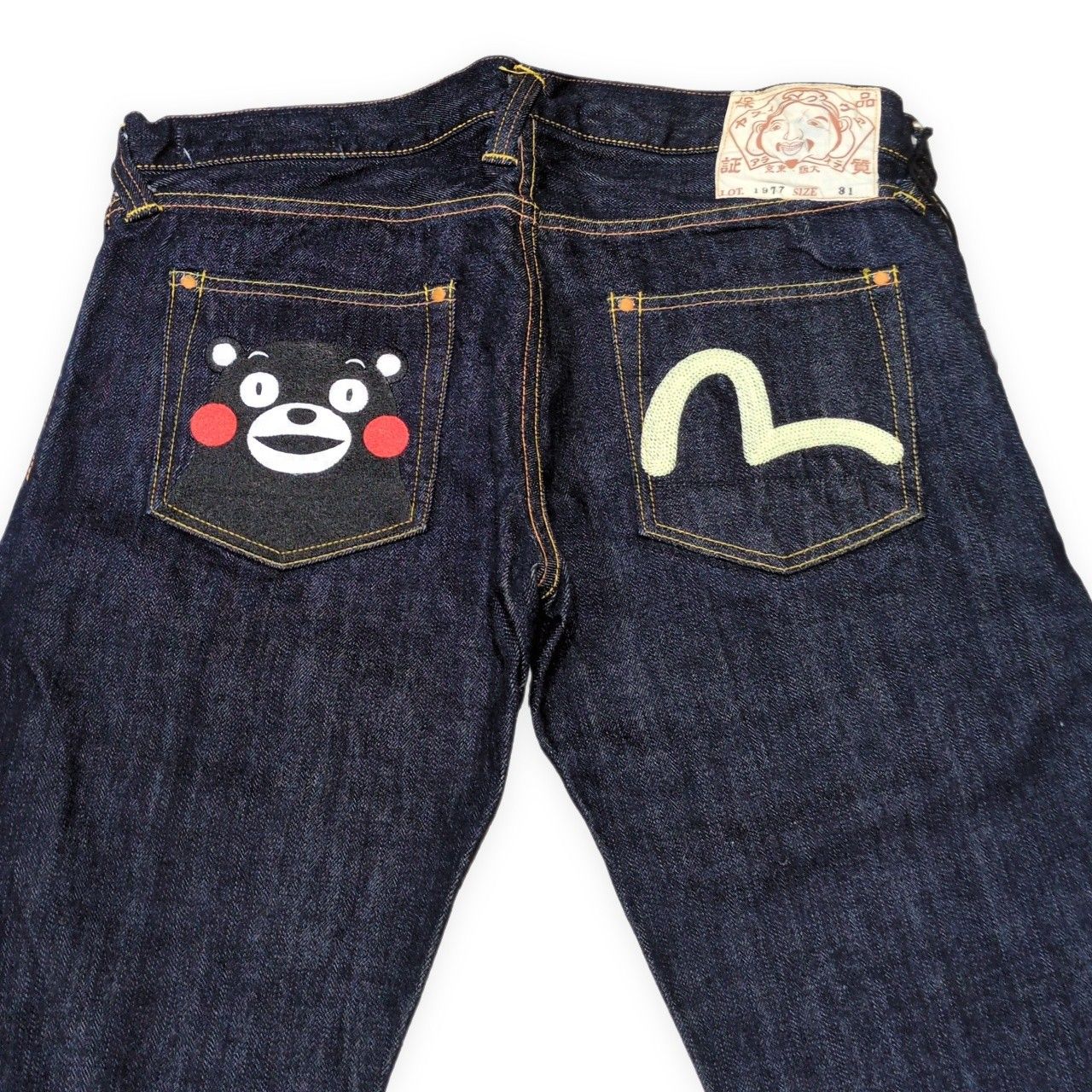EVISU エヴィス Lot.1977 くまモンコラボ デニムパンツ ジーンズ