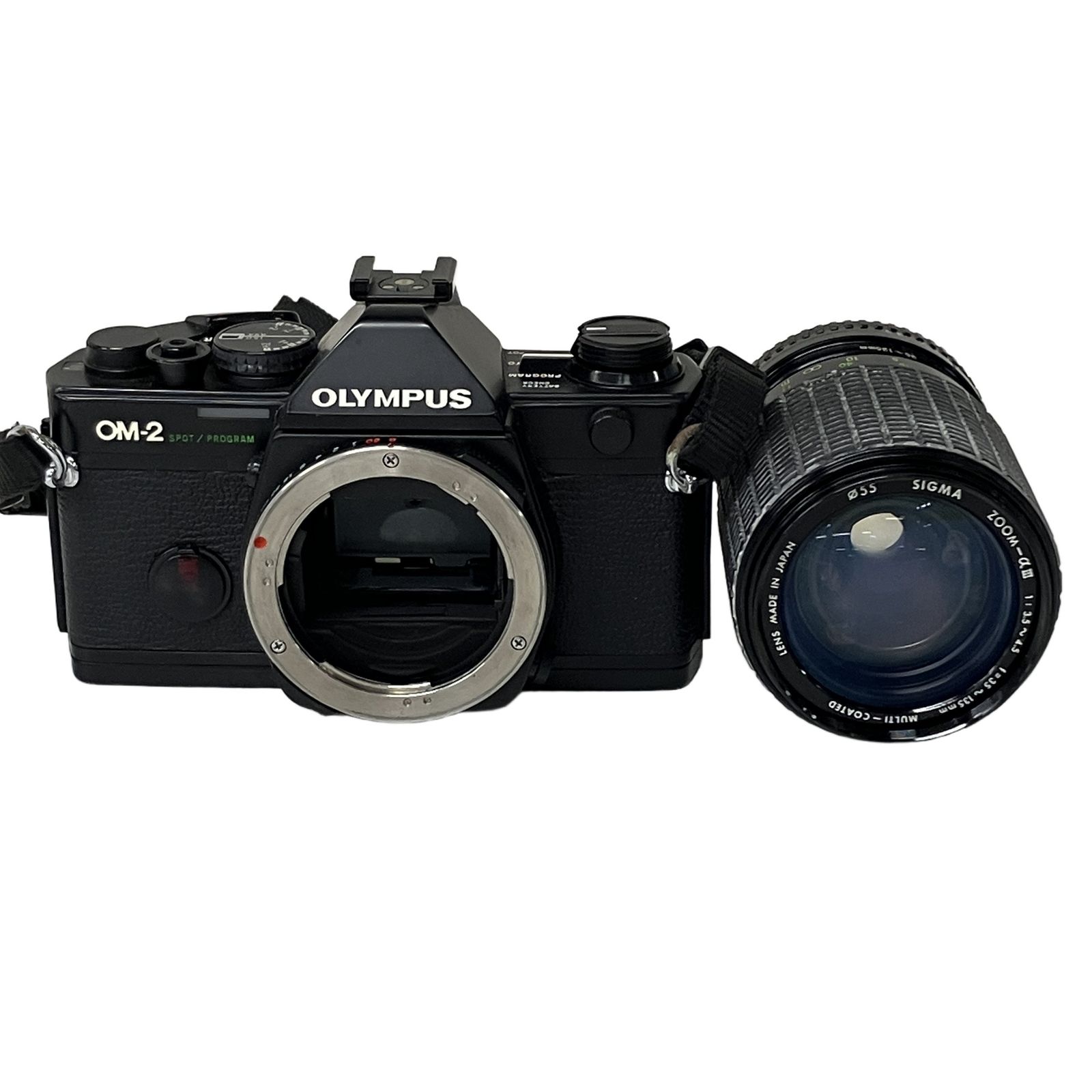 OLYMPUS OM-2 SPOT PROGRAM 一眼レフ フィルムカメラ SIGMA 35-135mm