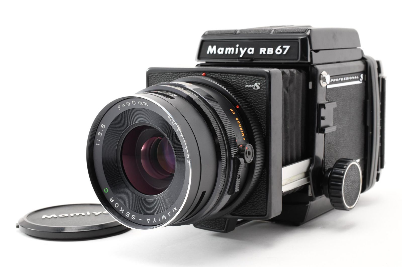 【返品保証】良品｜Mamiya RB67 PRO S ウエストレベル プリズムファインダー MAMIYA-SEKOR C F3.8 90mm #C260716-27