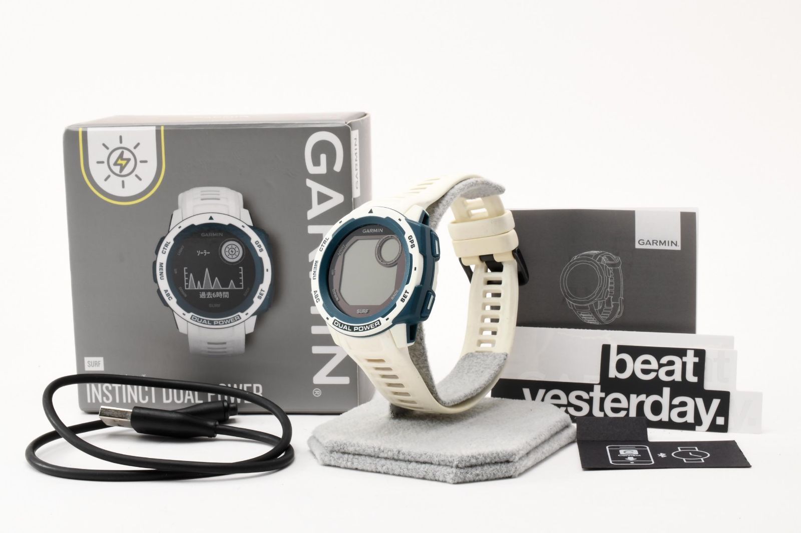 【返品保証】並品｜Garmin ガーミン Instinct Dual Power Surf Edition スマートウォッチ本体 #C260718-14