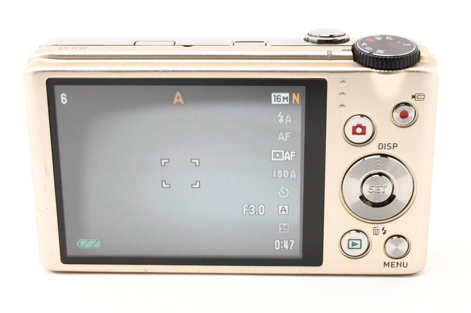 返品保証】訳あり｜CASIO カシオ EX-H30 コンパクトデジタルカメラ