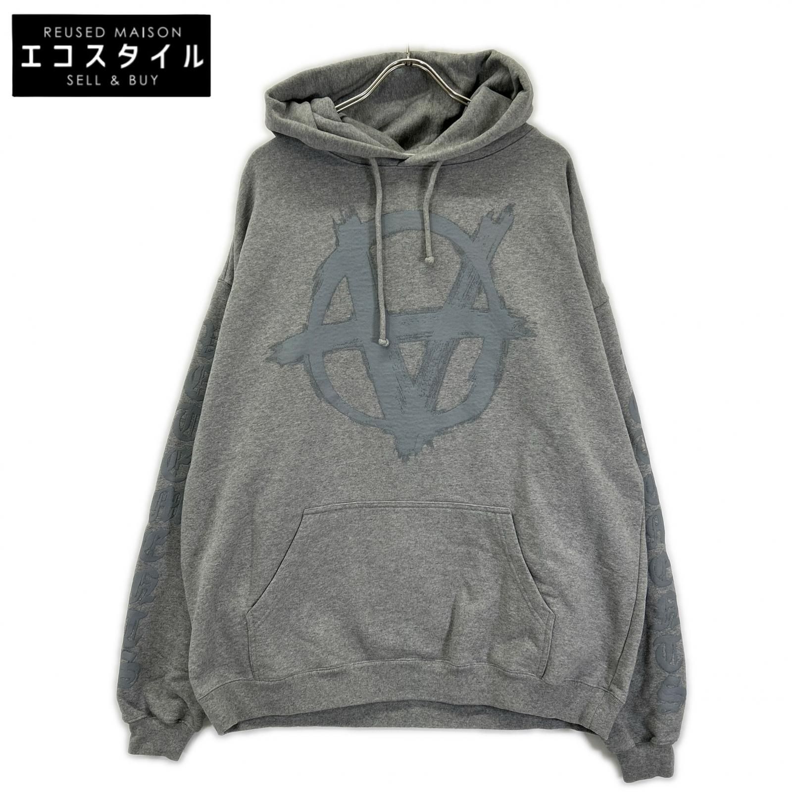 VETEMENTS　ヴェトモン　22AW グレー DOUBLE ANARCHY LOGO 28,529円