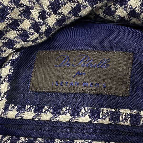 ◇ デペトリロ De Petrillo テーラードジャケット ブレザー 長袖 千鳥